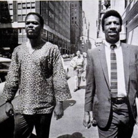 photo of Harlem CORE chairmen Roy Innis + Victor Solomon