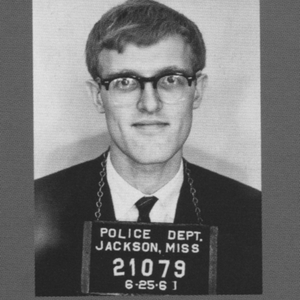 1961 arrest photo for New York CORE member Frank Nelson as Freedom Rider