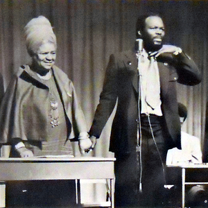 1971 photo of Roy Innis with Queen Mother Moore