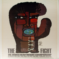 poster for Ali-Frazier fight, 1971